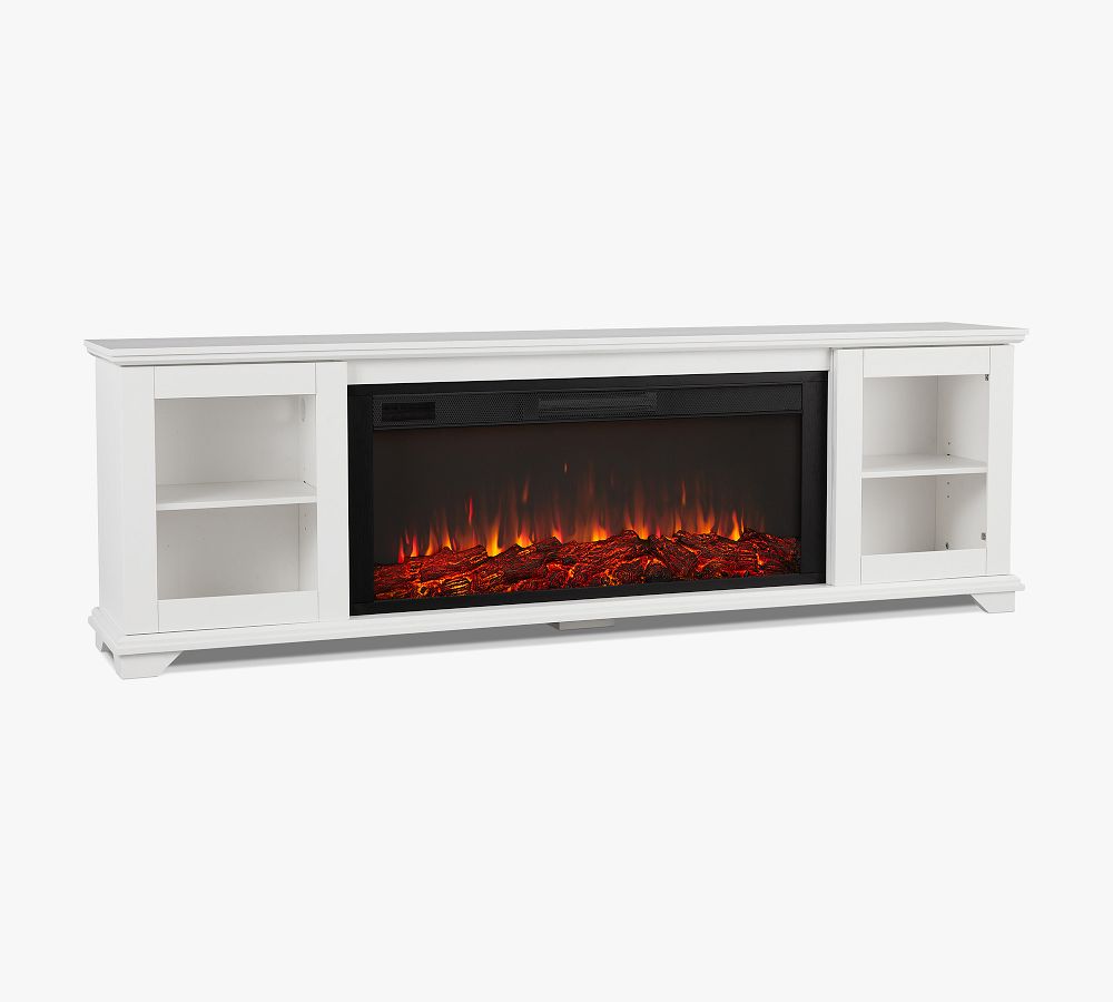 Real Flame Barlow Electric Fireplace Media Cabinet Pottery Barn