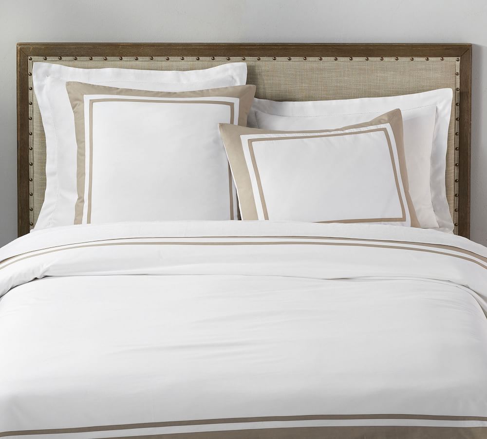 Parker Organic Percale Duvet Cover Pottery Barn