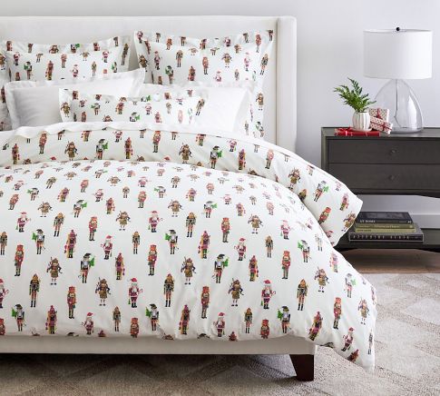 Nutcracker Percale Sheet Set Pottery Barn