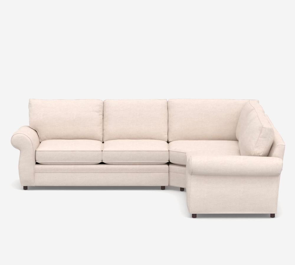 Pearce Roll Arm Upholstered Piece L Shaped Wedge Sleeper Sectional