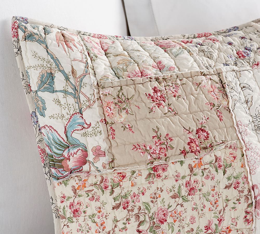 Madelyn Reversible Floral Patchwork Sham Pottery Barn