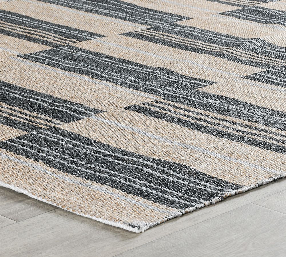 Daley Handwoven Striped Outdoor Performance Rug Pottery Barn