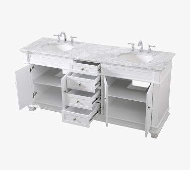 Engel Double Sink Vanity Pottery Barn