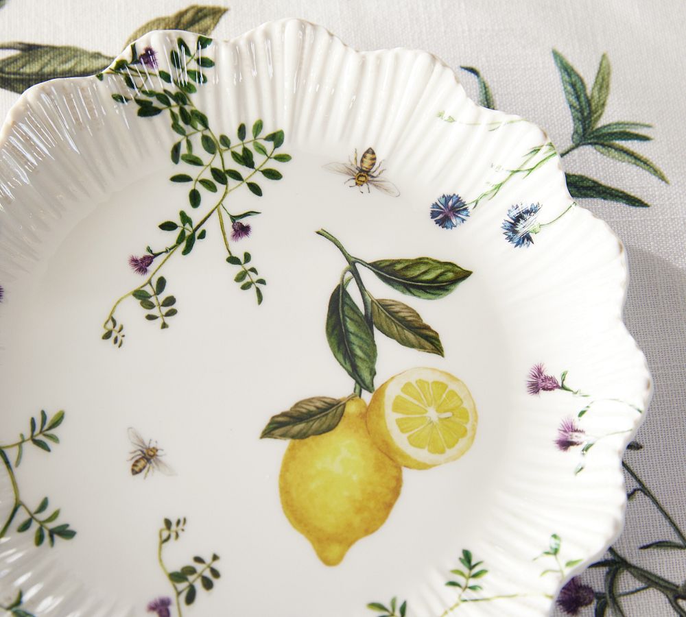 Monique Lhuillier Positano Melamine Appetizer Plates Set Of 4