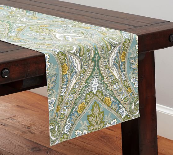 Anton Paisley Table Runner Pottery Barn