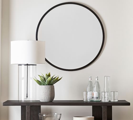 Layne Round Wall Mirror Pottery Barn