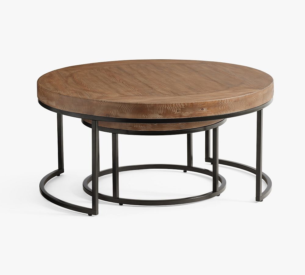 Malcolm Round Nesting Coffee Tables Pottery Barn