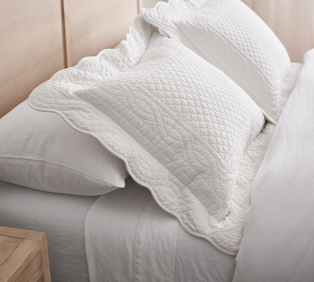 Heirloom Scallop Quilted Sham Pottery Barn