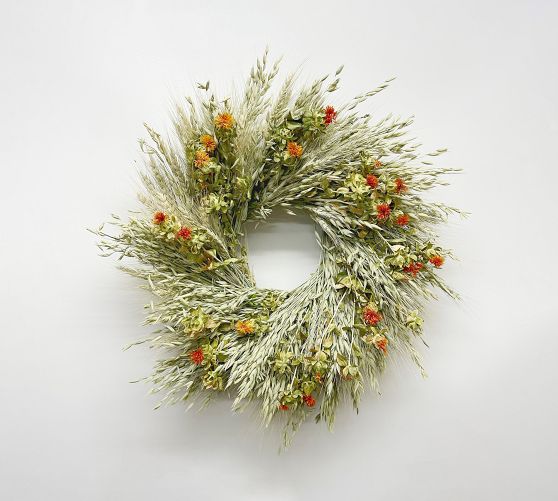 Dried Savannah Prairie Wreath Pottery Barn