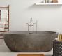 Holas 72 Handcrafted Freestanding Concrete Bathtub Pottery Barn