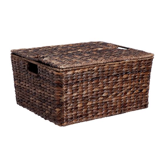 Havana Handwoven Seagrass Lidded Baskets Pottery Barn