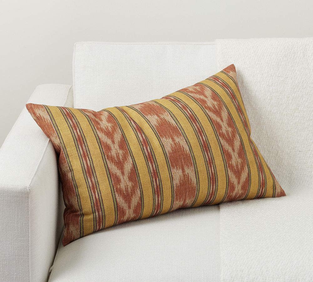 Avis Ikat Lumbar Pillow Pottery Barn