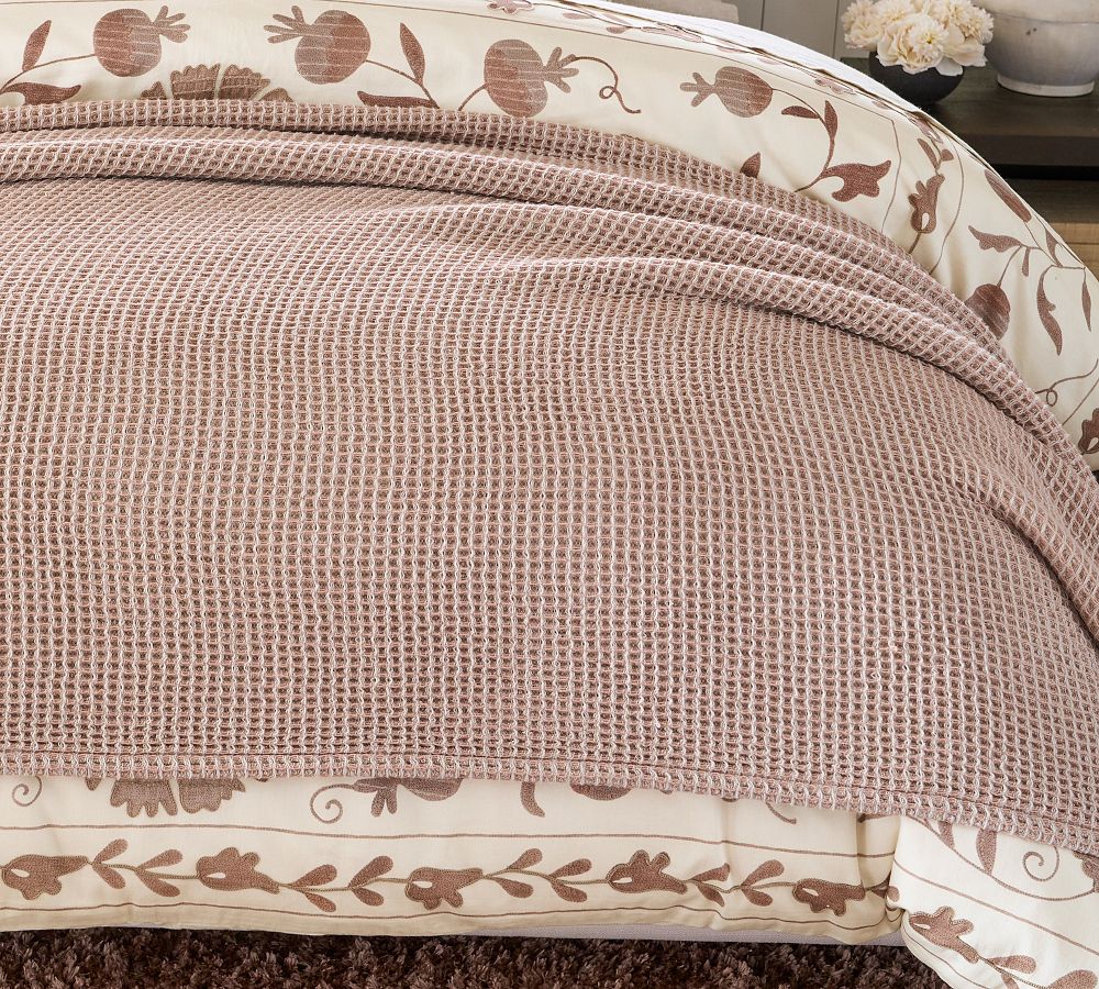 Open Box Waffle Weave Blanket Pottery Barn