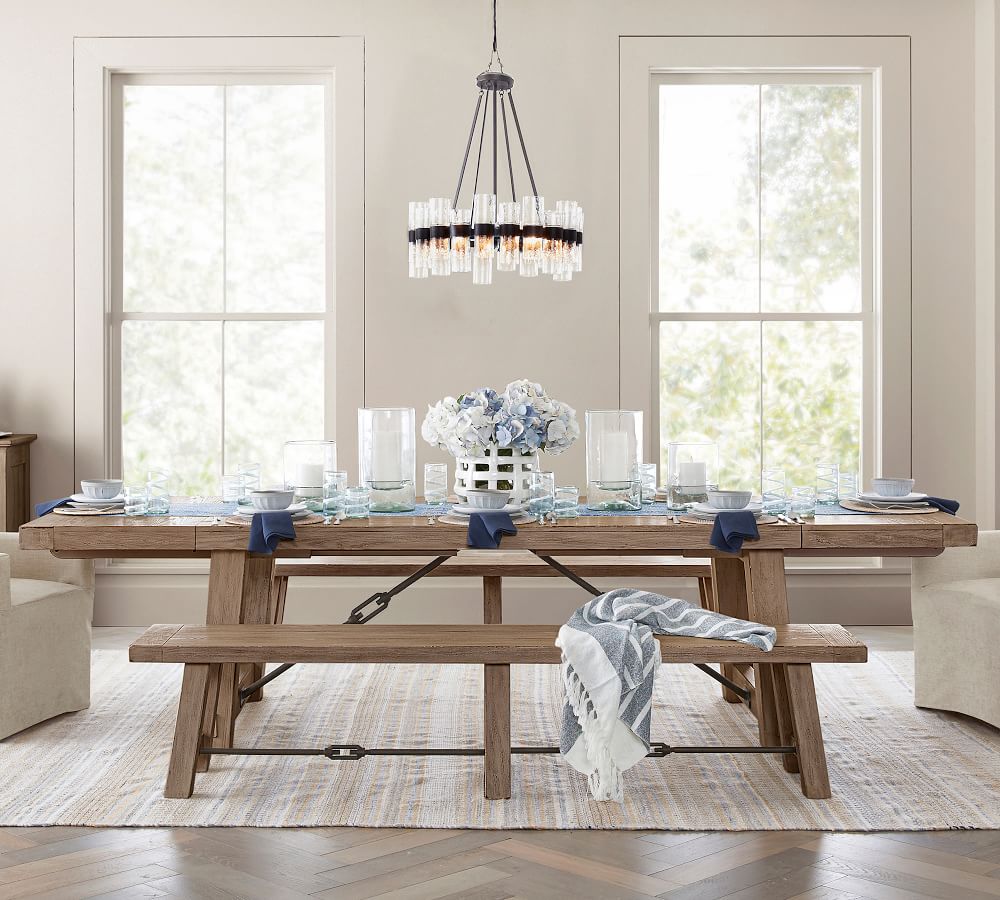 Benchwright Extending Dining Table Pottery Barn