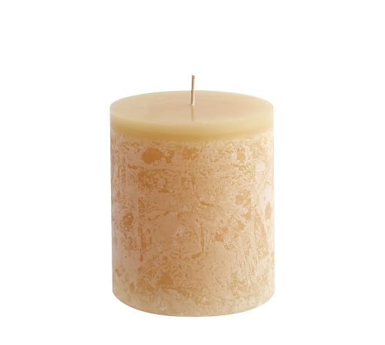 Scented Timber Pillar Candles Honeysuckle Pottery Barn