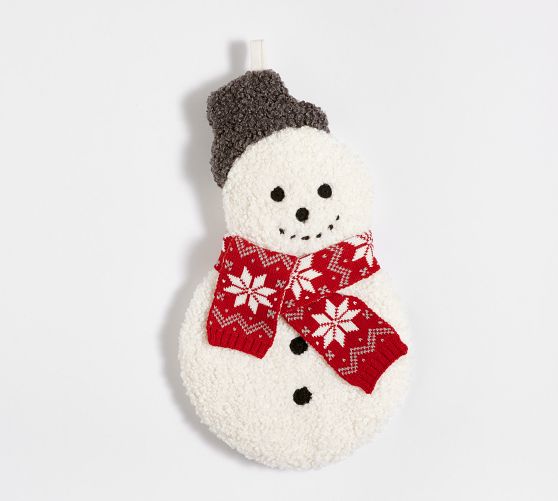 Cozy Teddy Archie The Snowman Stocking Pottery Barn