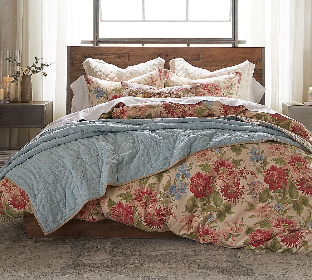 Marla Floral Print Patterned Duvet Cover Sham Pottery Barn