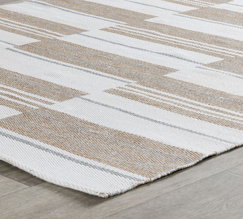 Daley Handwoven Striped Outdoor Performance Rug Pottery Barn