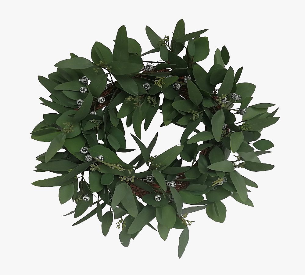 Faux Mixed Berry Seeded Eucalyptus Wreath Pottery Barn