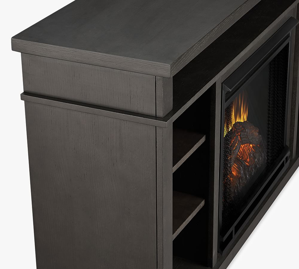 Real Flame Belford Electric Fireplace Media Cabinet Pottery Barn