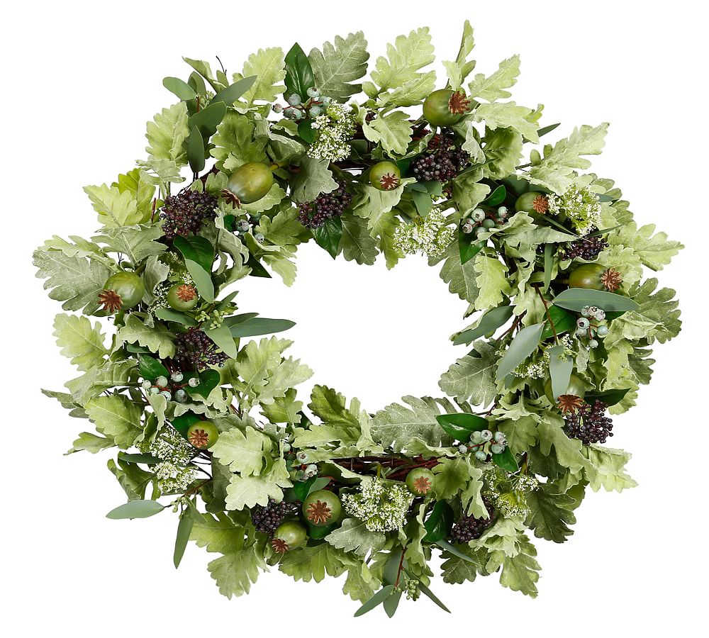 Faux Mixed Berry Foliage Wreath Pottery Barn