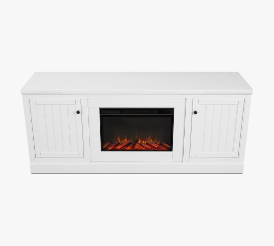 Real Flame Aubrey Electric Fireplace Media Cabinet Pottery Barn