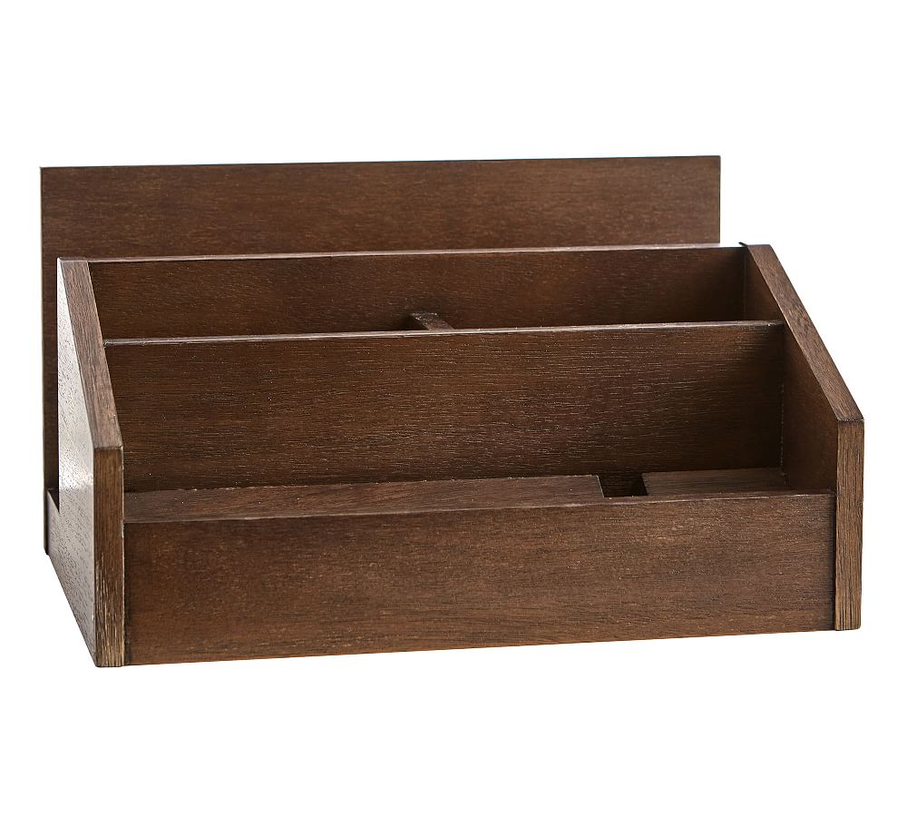 Walnut Desktop Organizer Pottery Barn