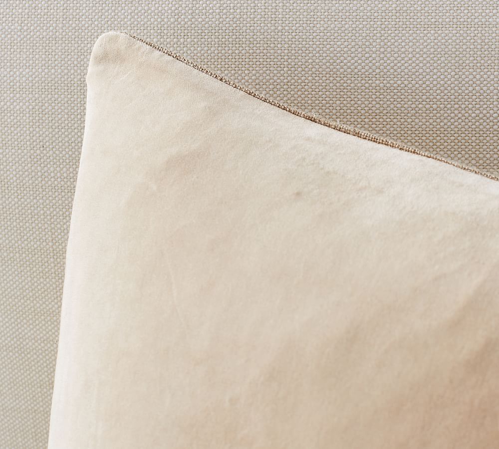 Velvet Linen Pillow Cover Pottery Barn