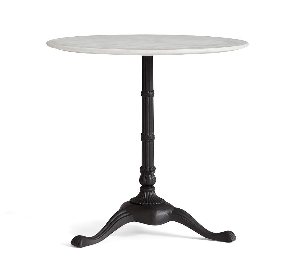 Rae Round Marble Pedestal Bistro Dining Table Pottery Barn