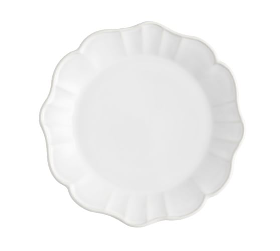 Monique Lhuillier Juliana Scalloped Salad Plate Pottery Barn