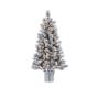 Lit Flocked Potted Faux Boise Pine Tree Pottery Barn