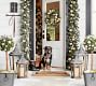 Faux Pine Ornament Wreath Garland Pottery Barn