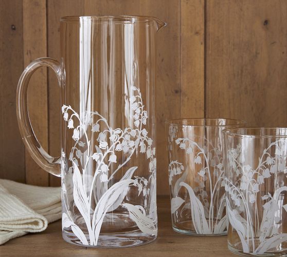 Monique Lhuillier Lily Of The Valley Pitcher Pottery Barn