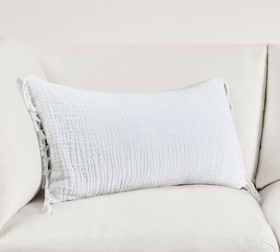 Coronado Textured Lumbar Pillow Pottery Barn