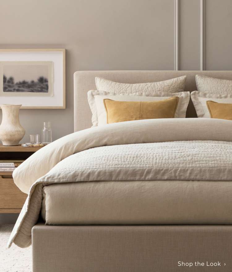 Pottery buy Barn BELGIAN FLAX LINEN Sheets Queen white