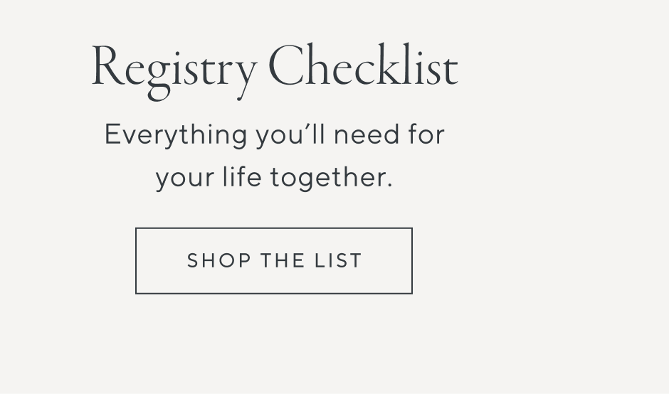 Registry Checklist