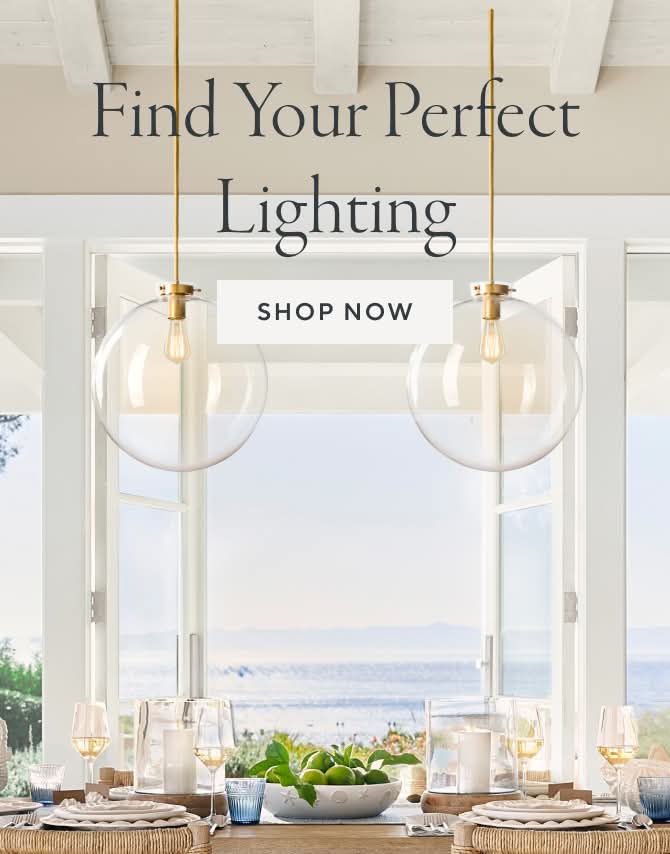 Pottery Barn ガラス/天井照明　① Lighting | Pottery Barn