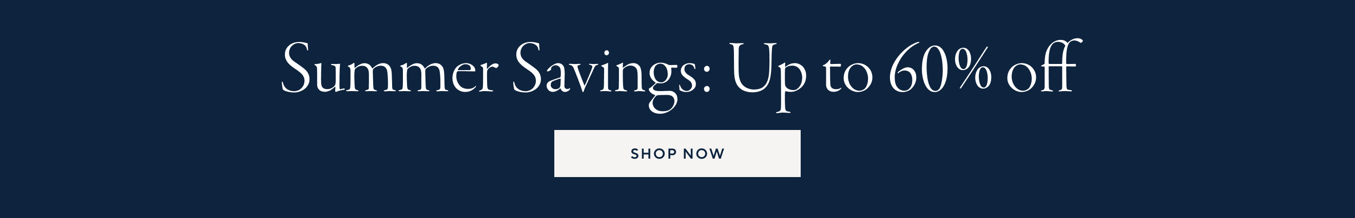Summer Savings: Up to 60% off