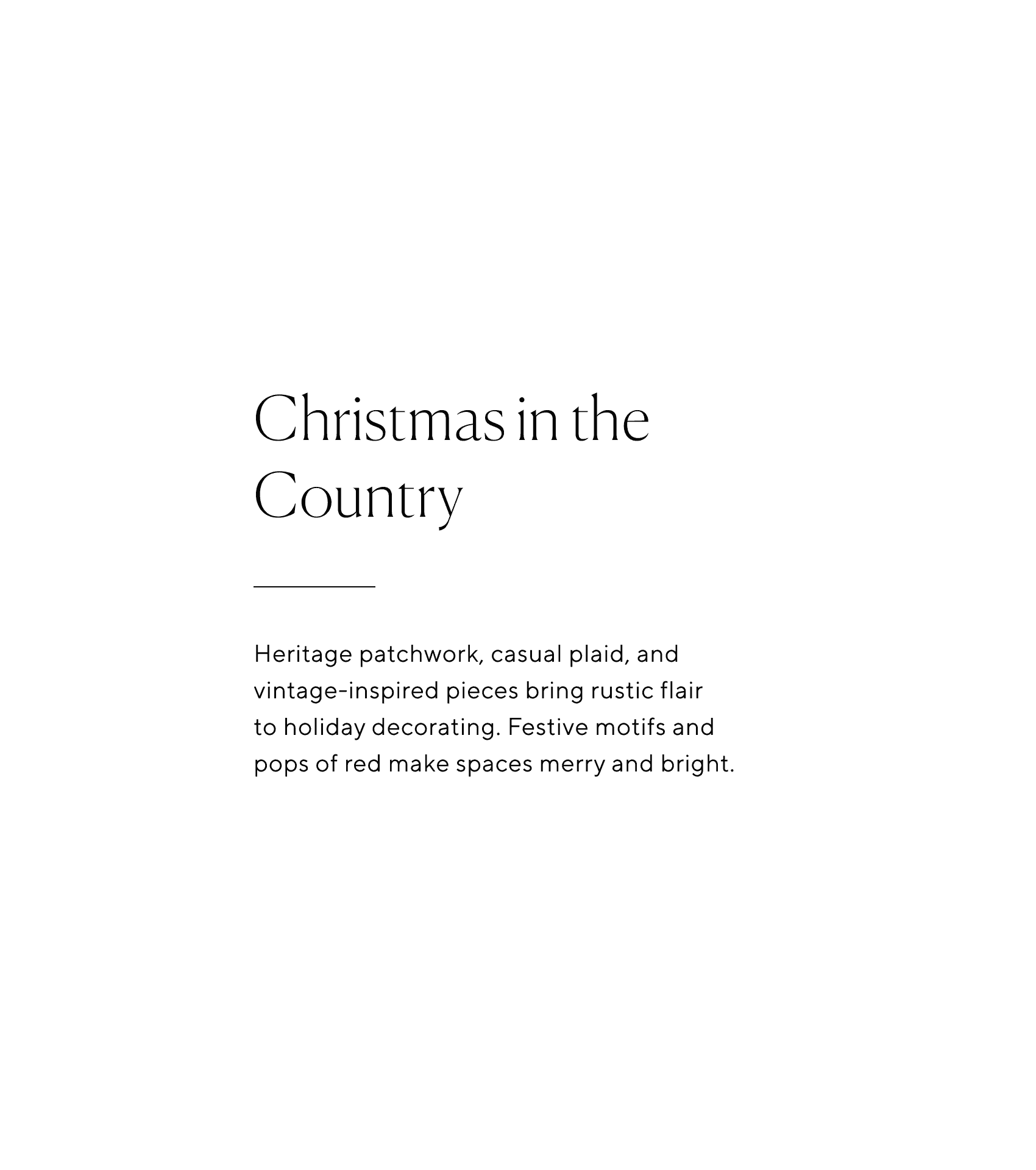 Christmas in the Country
