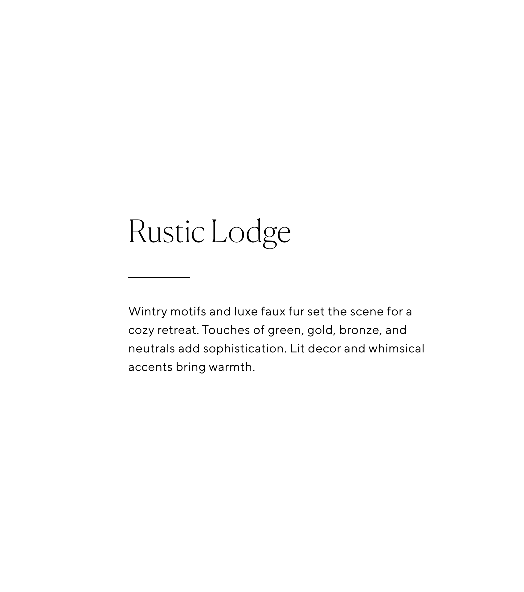 Rustic Lodge