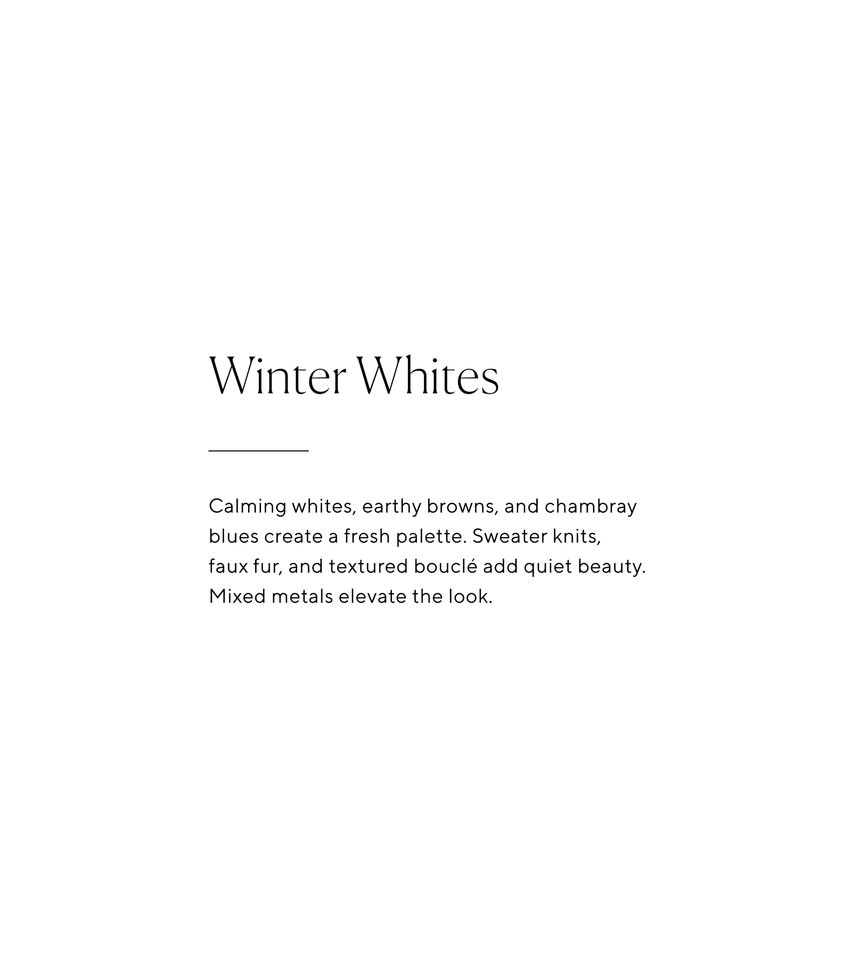 Winter Whites