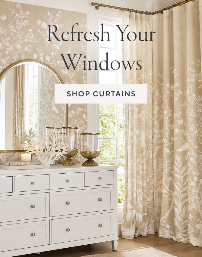 POTTERY BARN＊カーテン Window Treatments | Pottery Barn