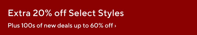 Extra 20% off Select Sale & Clearance 