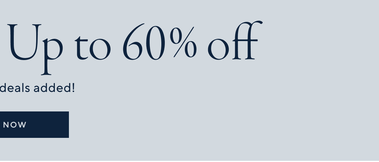 Summer Sale Up to 60% off