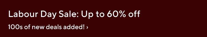 Labour Day Sale: Up to 60% off