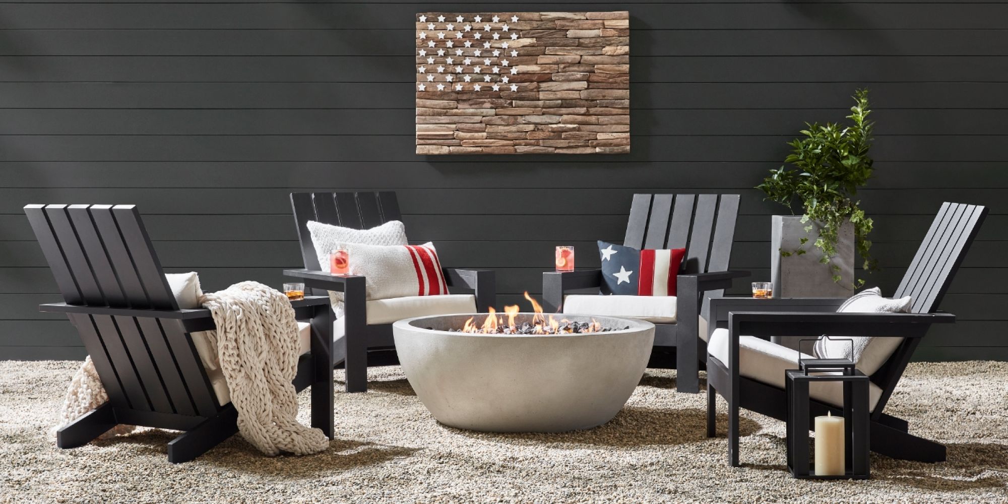 Americana Outdoor Pillow