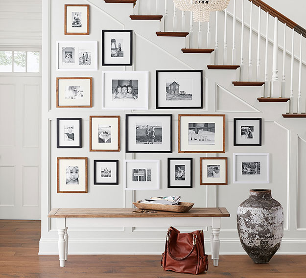 best way to hang multiple pictures