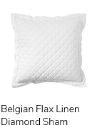 Belgian Flax Linen Diamond Sham 