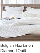 Belgian Flax Linen Diamond Quilt