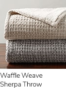 Waffle Weave Sherpa Throw